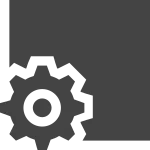 Stop Cog SVG Icon